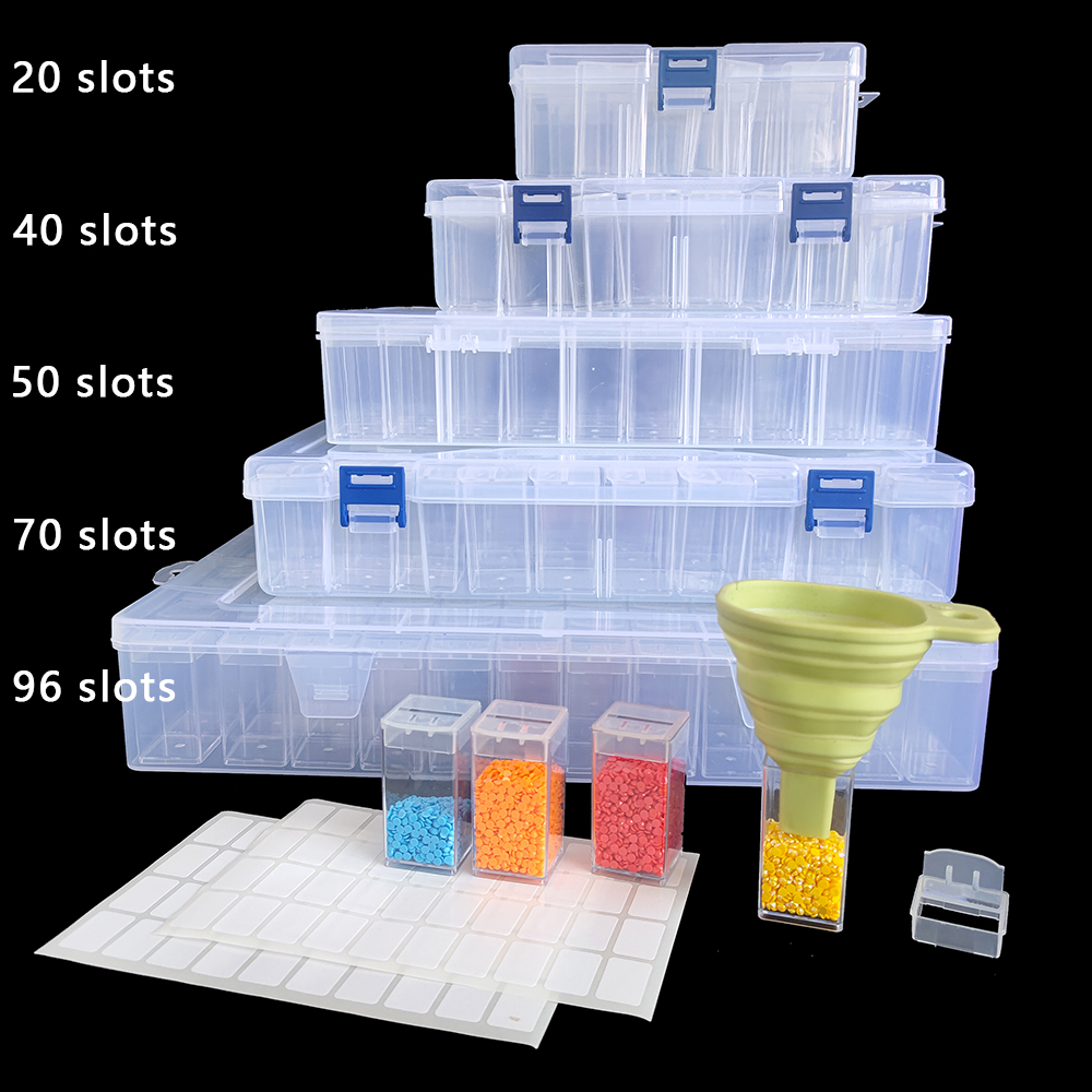 Tool Chest Cabinet - Square Plastic Diamond Painting Storage Box