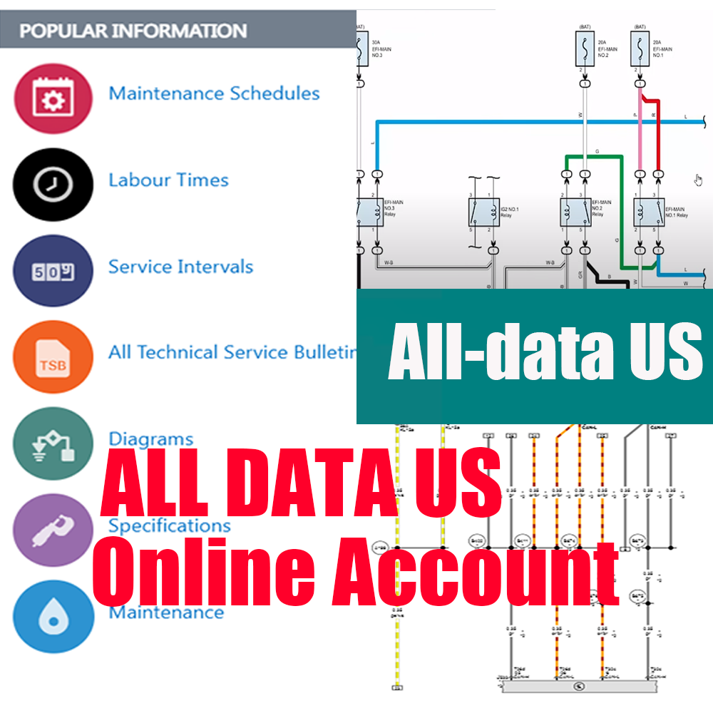 2026 Online Account Alldata US - Workshop Tools Diagram review and price