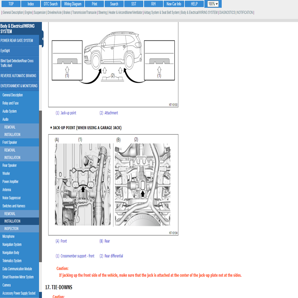 Online Account for Su-baru S-T - Workshop Tools Diagram review and price