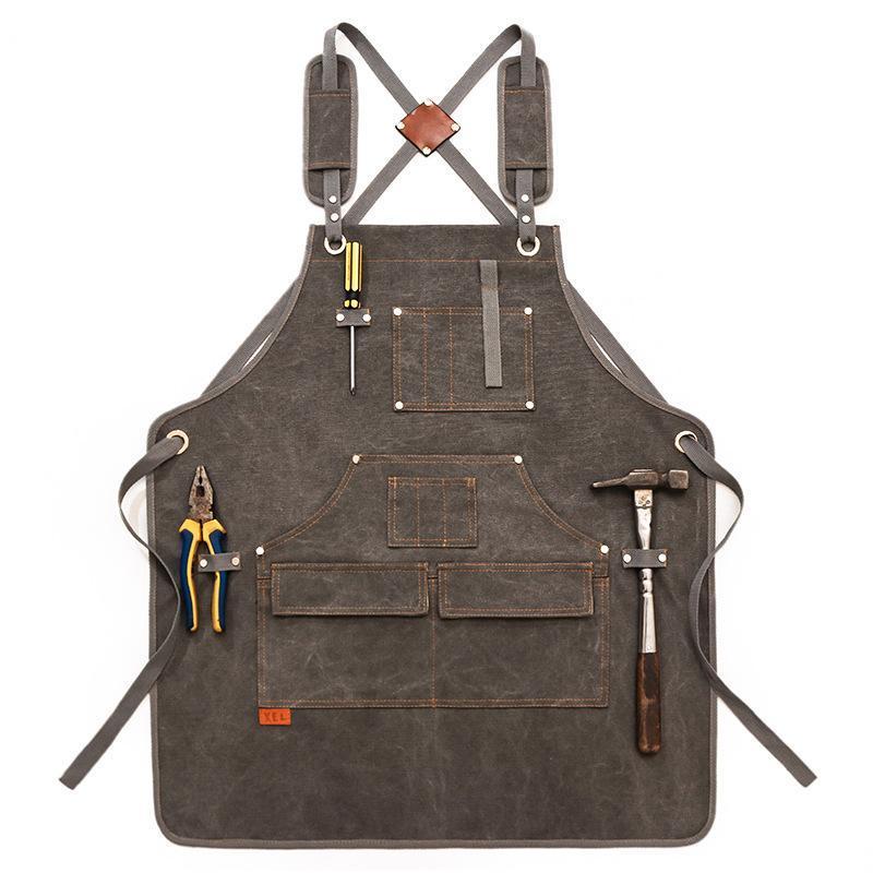 Canvas Apron With Printed Logo - Workshop Tools Logo review and price
