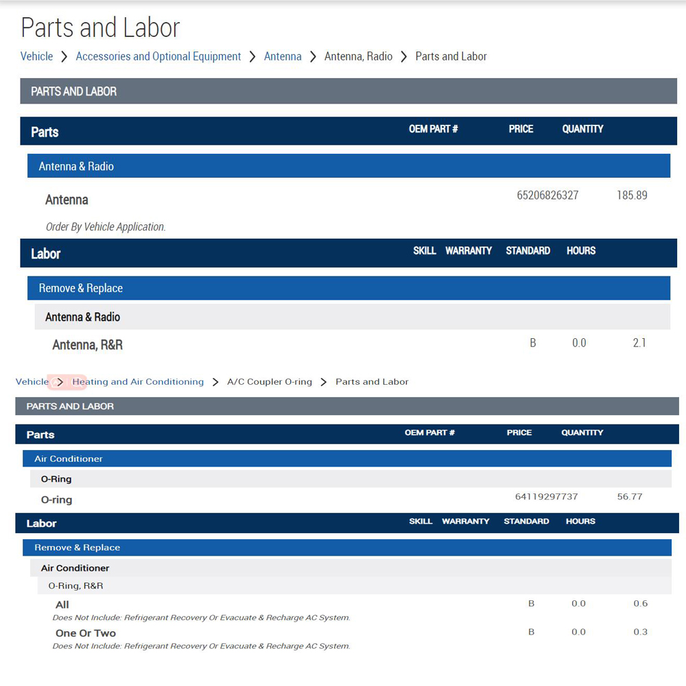 Alldata Repair Online Software - Workshop Tools Diagram review and price