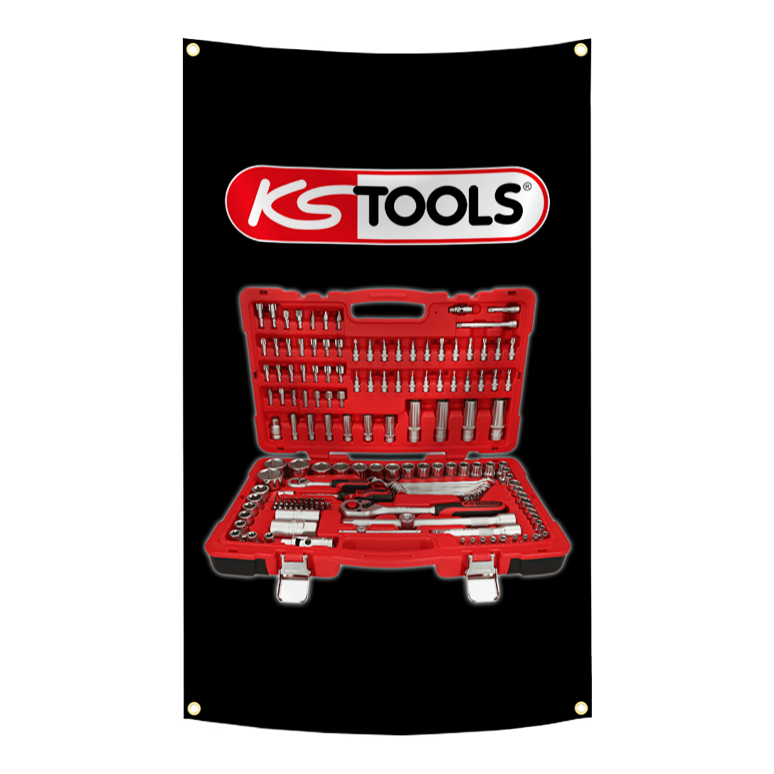 KS TOOLS Brand Flag Tapestry   - Workshop Tools Brand review and price