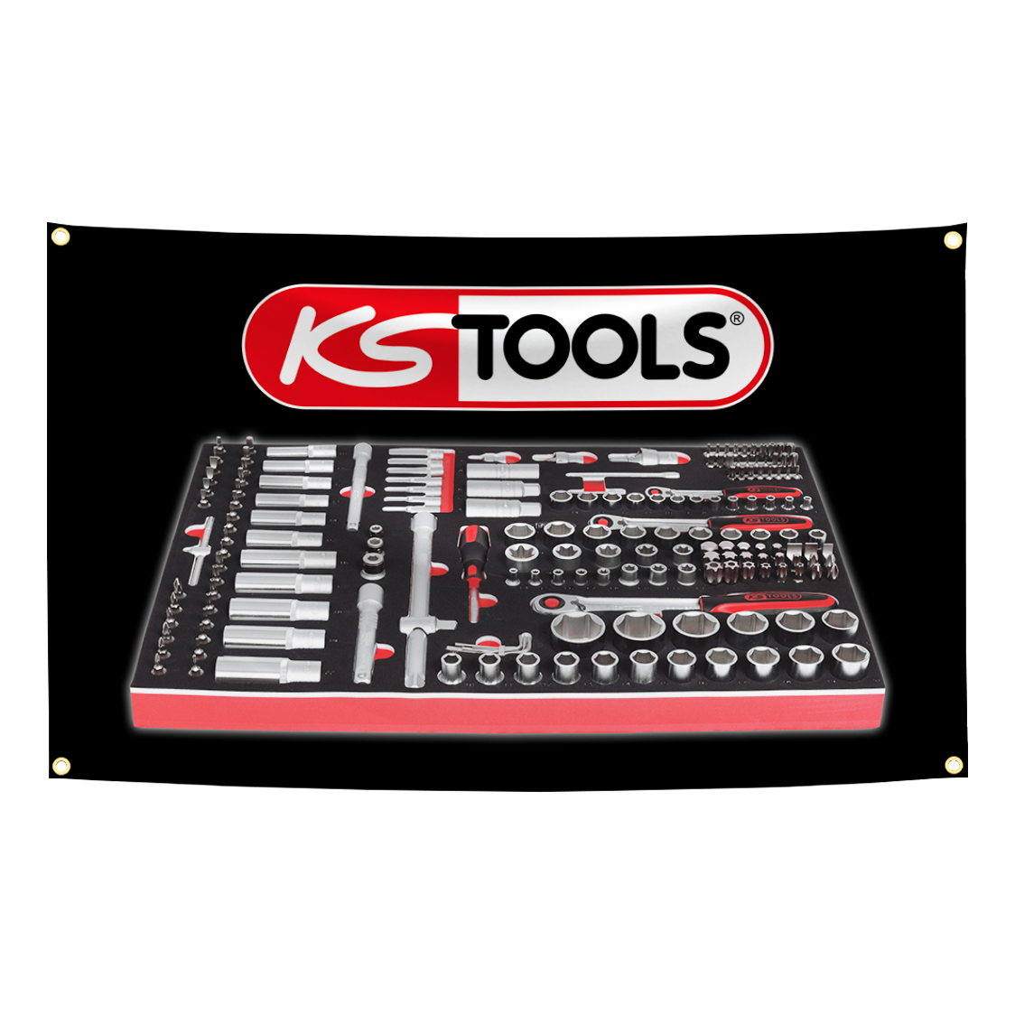 KS TOOLS Brand Flag Tapestry   - Workshop Tools Brand review and price
