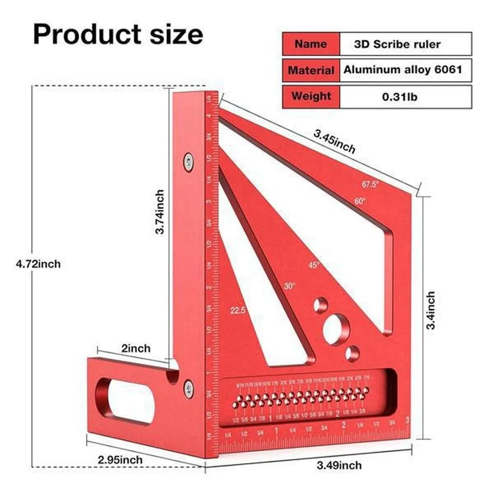 Red 3D Multi Angle Measuring R - Workshop Layout Tools review and price